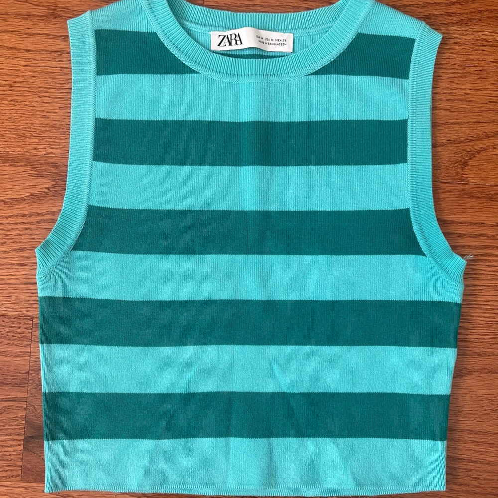 striped zara top